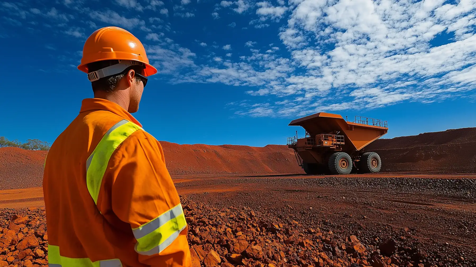 Hard rock and ore campaign crushing operation in Western Australia